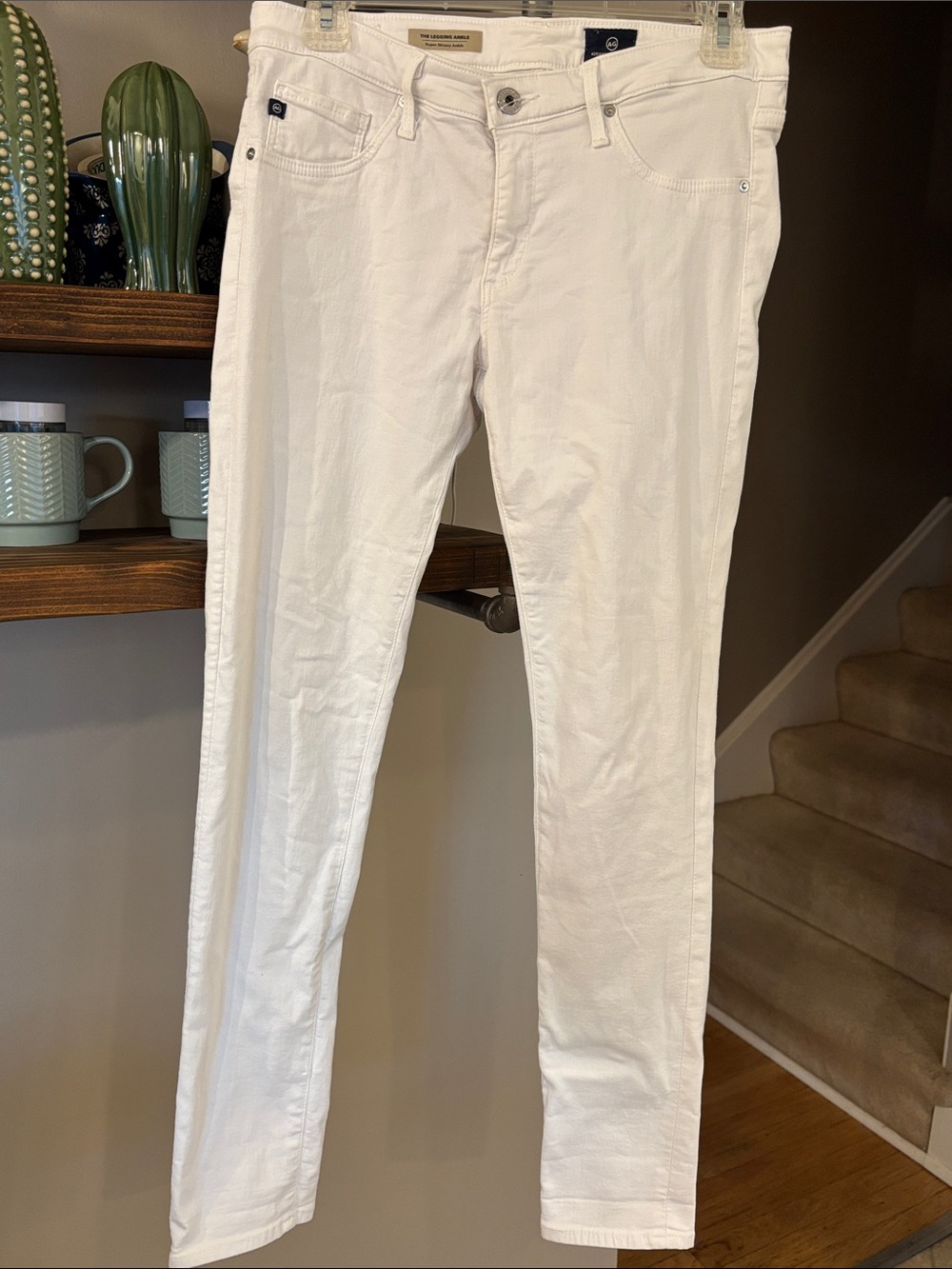AG Adriano Goldschmied The Legging Ankle Super Skinny Ankle Jeans - White 29R